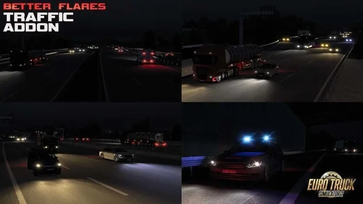 ETS2 Better Flares V4.6.10 (1.58) ETS2 Better Flares V4.6.10 (1.58)