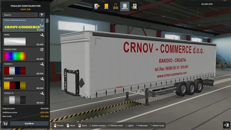 ETS2 Crnov-Commerce D.O.O. Skin Pack V1.0 (1.58) ETS2 Crnov-Commerce D.O.O. Skin Pack V1.0 (1.58)