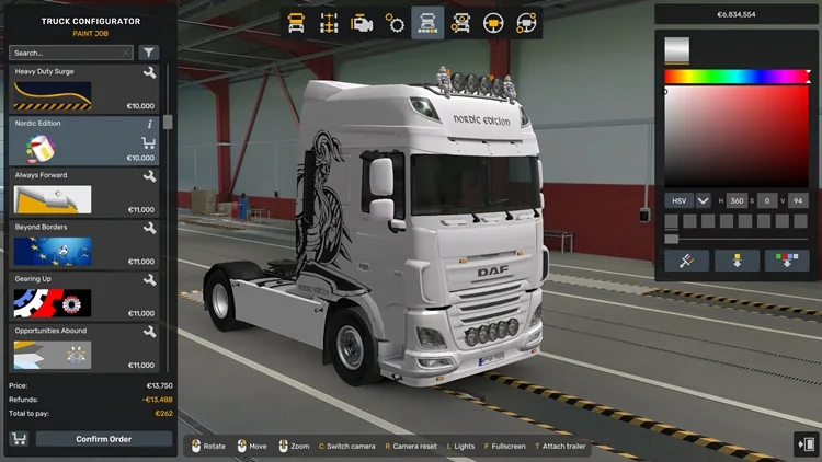 ETS2 DAF XF Euro 6 Nordic Edition Skin V1.0 (1.58) ETS2 DAF XF Euro 6 Nordic Edition Skin V1.0 (1.58)