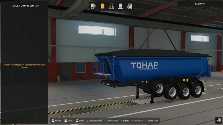 ETS2 Dumper Tonar 9523 Trailer 1.58