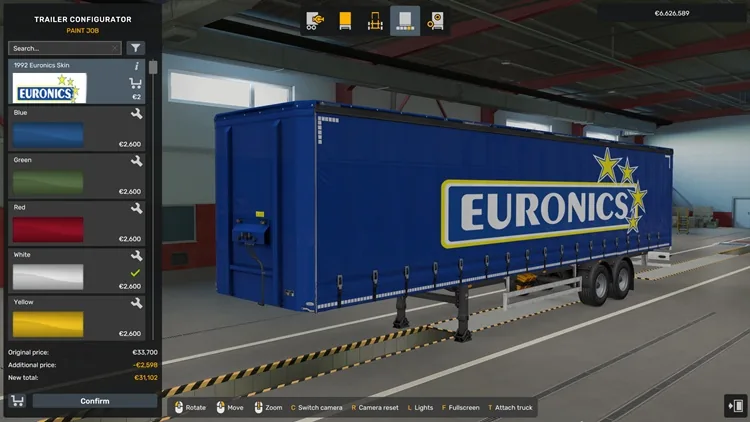 ETS2 Euronics 1992 Vintage Trailer Skin 1.58 ETS2 Euronics 1992 Vintage Trailer Skin 1.58