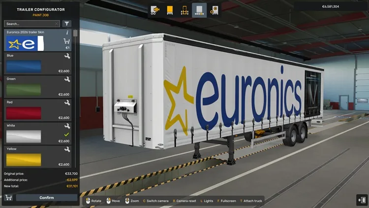ETS2 Euronics 2026 Trailer Skin 1.58 ETS2 Euronics 2026 Trailer Skin 1.58