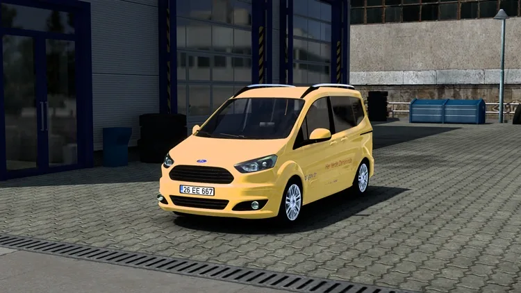 ETS2 Ford Tourneo Courier Mod 1.58 ETS2 Ford Tourneo Courier Mod 1.58