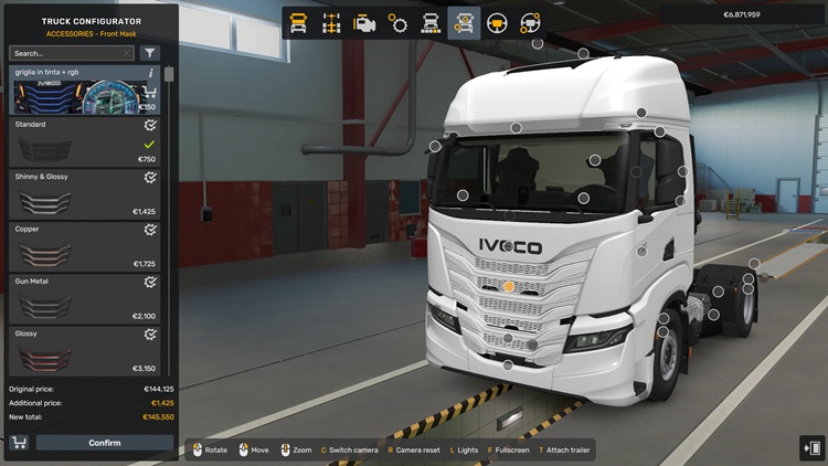 ETS2 Iveco S-Way Dynamic RGB Grille Animated 1.58
