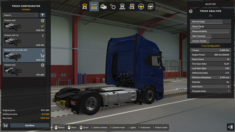 ETS2 Low Deck Chassis Addon for SCS Iveco S-Way V1.2 (1.58)