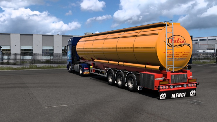 ETS2 Menci Cistern Fuel Trailer 1.58