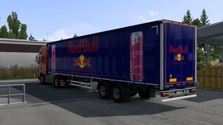 ETS2 1.58 – Red Bull Trailer Skin ETS2 1.58 – Red Bull Trailer Skin