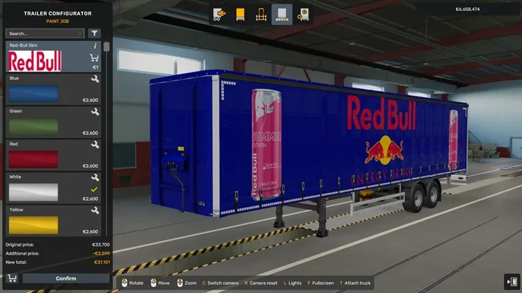 ETS2 1.58 – Red Bull Trailer Skin ETS2 1.58 – Red Bull Trailer Skin