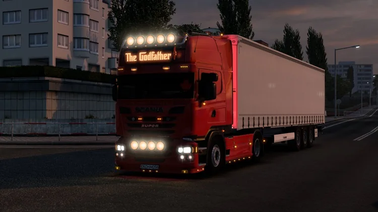 ETS2 Scania R450 The Godfather 1.58 ETS2 Scania R450 The Godfather 1.58