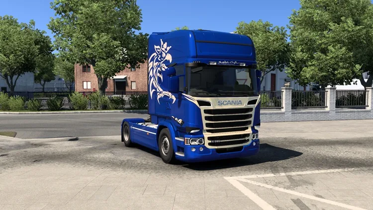 ETS2 Scania Streamline Swedish Griffin Skin 1.58