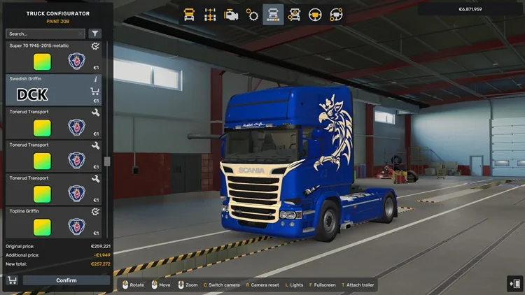 ETS2 Scania Streamline Swedish Griffin Skin 1.58 ETS2 Scania Streamline Swedish Griffin Skin 1.58