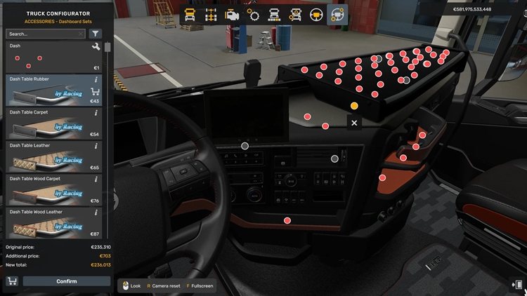 ETS2 Truck Tables Pack 1.58