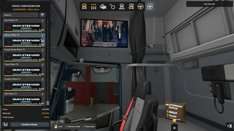 ETS2 1.58 – TV Mod