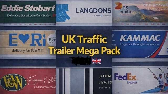 ETS2 UK Traffic Trailer Mega Pack V1.0 (1.58)