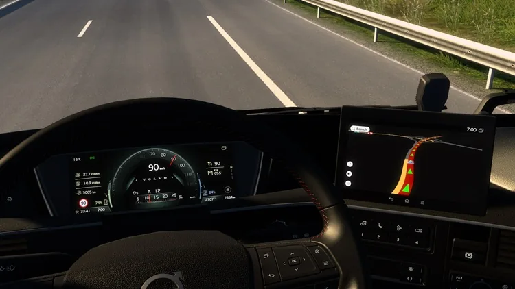 ETS2 Volvo FH5 Improved Dashboard 1.58