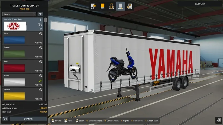 ETS2 Yamaha Trailer Skin 1.58 ETS2 Yamaha Trailer Skin 1.58