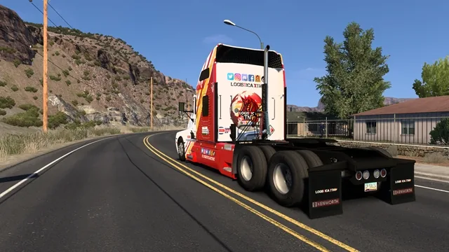 ATS 1.58 – Kenworth T600 Old School ATS 1.58 - Kenworth T600 Old School Rear view