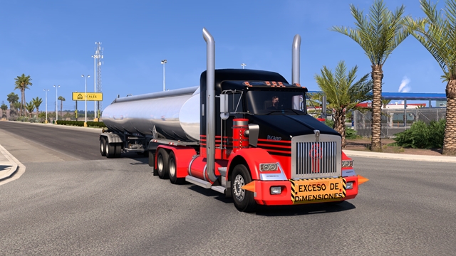 ATS 1.58 – Kenworth T800 Custom ATS 1.58 - Kenworth T800 Custom Front view