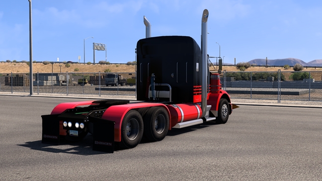 ATS 1.58 - Kenworth T800 Custom Rear view
