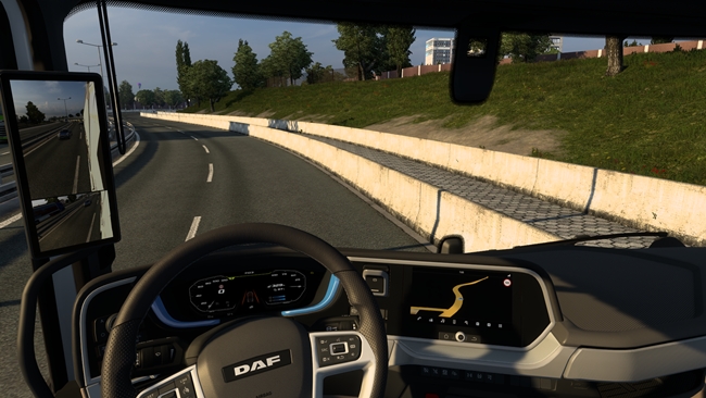 ETS2 Daf Xf Electric interior view