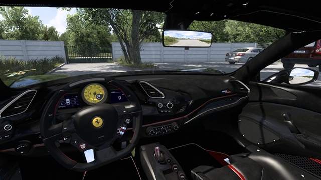 ETS2 1.58 - 2023 Ferrari 488 interior view