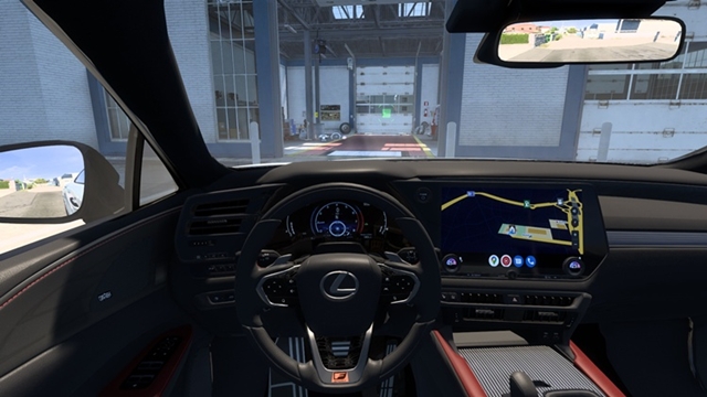 ETS2 1.58 - Lexus RX 500h F Sport Performance interior view
