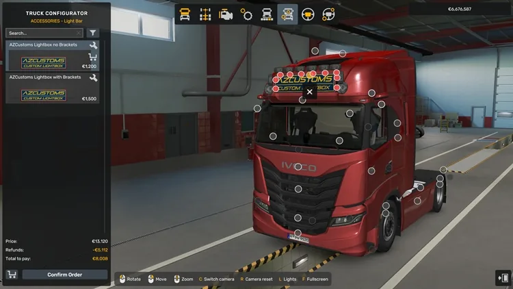 ETS2 Big Lightbox for SCS Iveco S-Way 1.58 ETS2 Big Lightbox for SCS Iveco S-Way 1.58