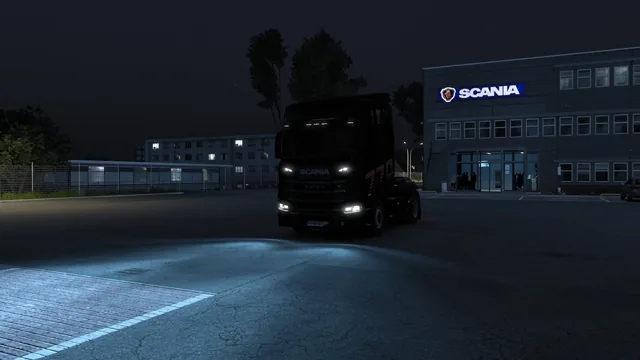 ETS2 1.58 – Blue Headlights ETS2 1.58 - Blue Headlights 02