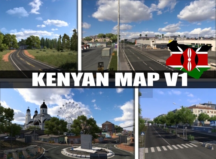 ETS2 1.58 – Kenyan Map V1.0