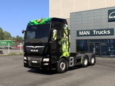 ETS2 Man Tgx Euro 6 Skull Skin 1.58