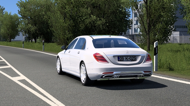 ETS2 1.58 - Mercedes-Benz Maybach S650 Rear view
