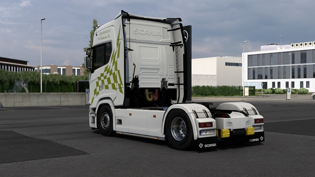 ETS2 1.58 - MJ Koskinen Oy Skin Pack Rear view