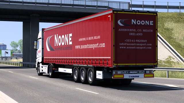 ETS2 1.58 - Noone Transport Skin Pack Rear view