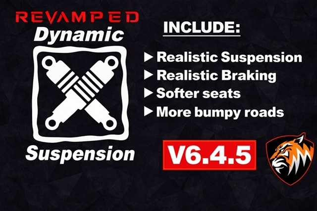 ETS2 1.60 Revamped Dynamic Suspension V6.4.5.14 ETS2 Revamped Dynamic Suspension