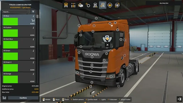 ETS2 – Scania Next Generation V8 Lightboard