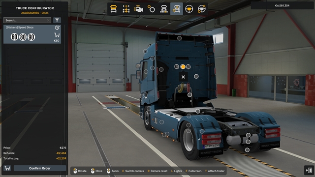 ETS2 1.58 – Stickers Pack – Angles Morts & Speed Limit Discs ETS2 1.58 - Stickers Pack - Angles Morts & Speed Limit Discs