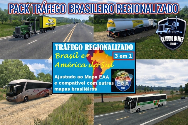 ETS2 1.58 – Traffic Brazilian Pack ETS2 1.58 - Traffic Brazilian Pack
