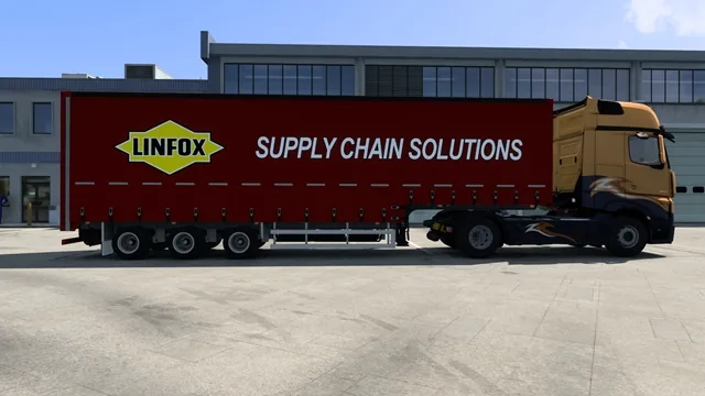 ETS2 - WIKA Curtainsider 40ft Trailer Side view