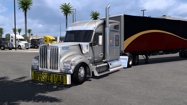 Kenworth W990 Custom Sleeper 76 Front view