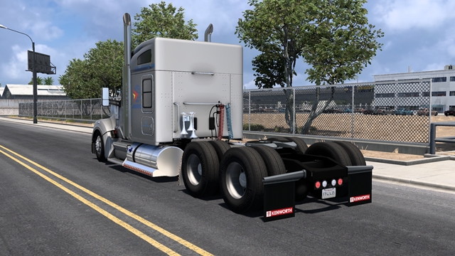 Kenworth W990 Custom Sleeper 76 Rear view