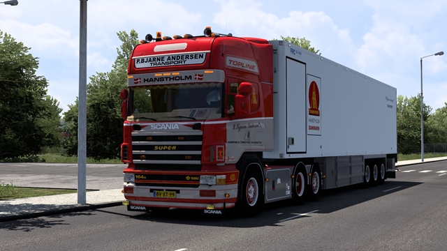 Scania 164G 580 P. Bjarne Andersen Front view