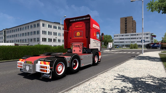 Scania 164G 580 P. Bjarne Andersen Rear view