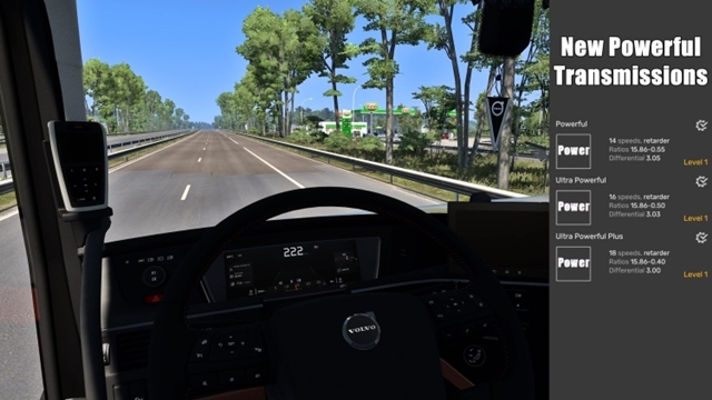 ETS2 1.59 New Powerful Transmissions V2.3 ETS2 New Powerful Transmissions