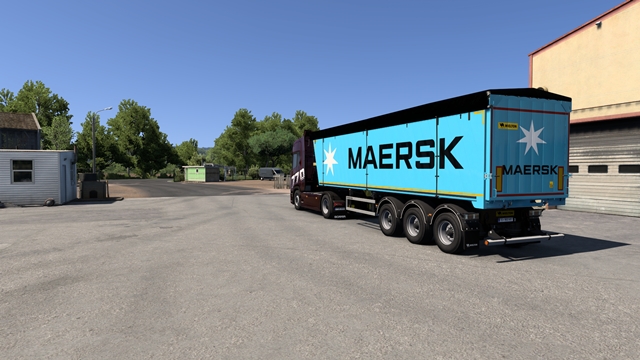 ETS2 1.59 Maersk Wielton Bulk Master Skin ETS2 Maersk Wielton Bulk Master Skin