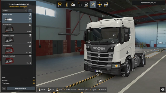 ETS2 1.60 All Trucks for Xenon Headlights ETS2 1.60 All Trucks for Xenon Headlights
