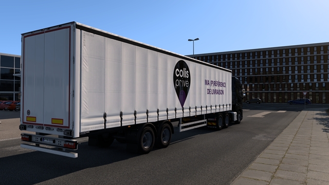 ETS2 1.59 Colis Prive Trailer Skin ETS2 Colis Prive Trailer skin