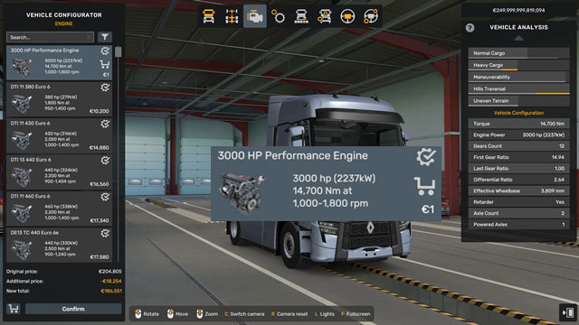 ETS2 1.60 3000 HP Engine for All Trucks 3000 HP Engine for All Trucks