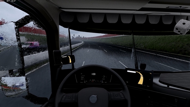ETS2 1.59 TM Real Rain V1.1 ETS2 TM Real Rain