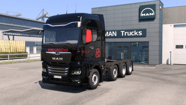 ETS2 1.60 MAN TGX Eastship MS Wind Logistics Skin ETS2 1.60 MAN TGX Eastship MS Wind Logistics Skin