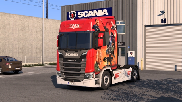 ETS2 1.60 Scania S Top Gun Skin ETS2 Scania S Top Gun Skin